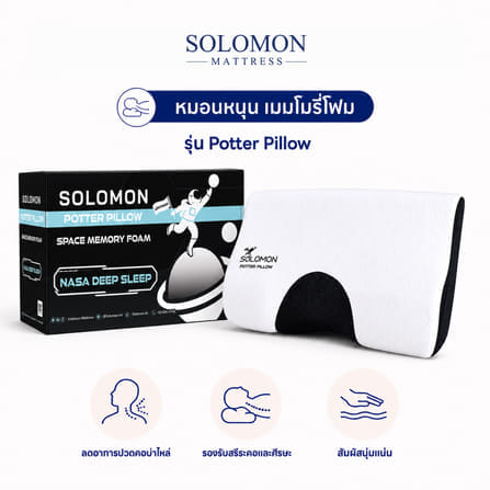 หมอนเมมโมรี่โฟม SOLOMON รุ่น POTTER PILLOW_0